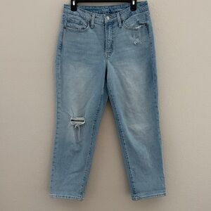 Old Navy High-Rise O.G. Straight Jeans in Light Blue